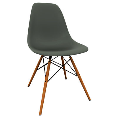 Vitra Eames DSW 43cm Side Chair Moss Grey / Light Maple